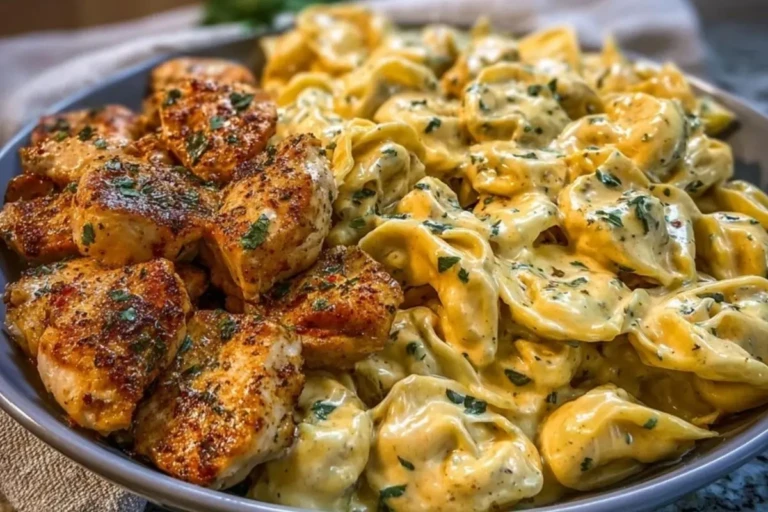 Creamy Cajun Chicken Tortellini in Velveeta Garlic Cheese Sauce 1
