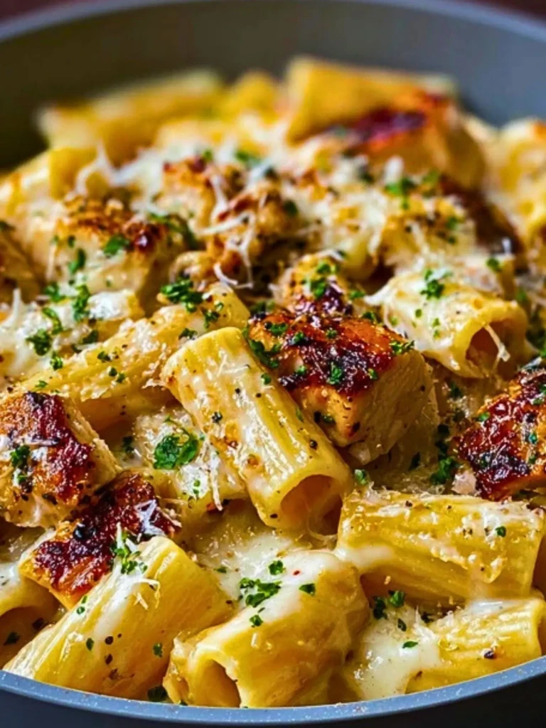 Creamy Garlic Butter Chicken Rigatoni Recipe 2