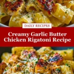 Creamy Garlic Butter Chicken Rigatoni Recipe Pin