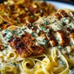 Creamy Velveeta Chicken Linguine with Mozzarella Garlic Sauce 1
