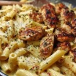 Creamy Velveeta Chicken Penne in Garlic Butter Parmesan Sauce 1