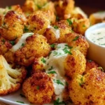 Crispy Baked Cauliflower Bites with Garlic Sauce 1