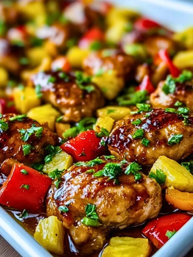 Hawaiian Chicken Sheet Pan 2