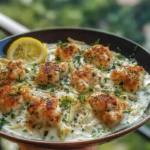 Herbed Chicken Alfredo with Truffle Feta Cream & Crispy Parmesan Leeks 1