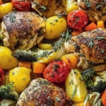 Insanely Good One-Pan Herb Chicken & Roasted Veggie Bake 1