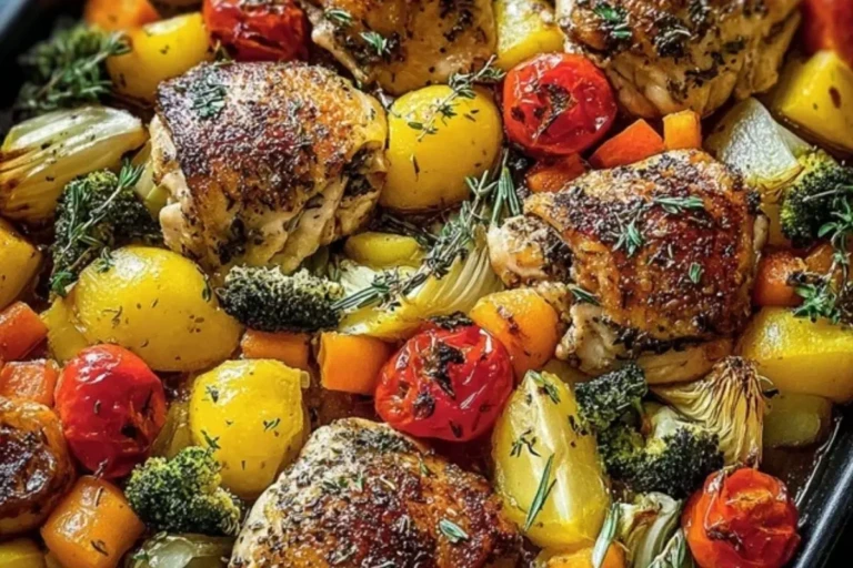 Insanely Good One-Pan Herb Chicken & Roasted Veggie Bake 1