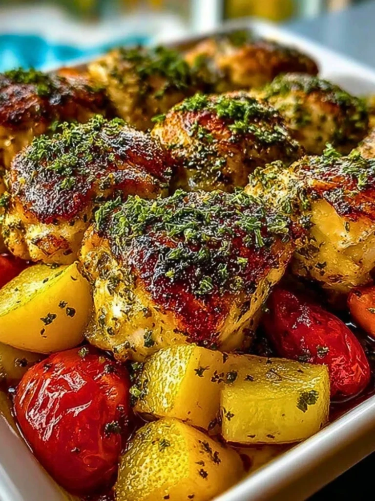 Insanely Good One-Pan Herb Chicken & Roasted Veggie Bake 2
