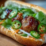 Korean BBQ Meatball Banh Mi 1