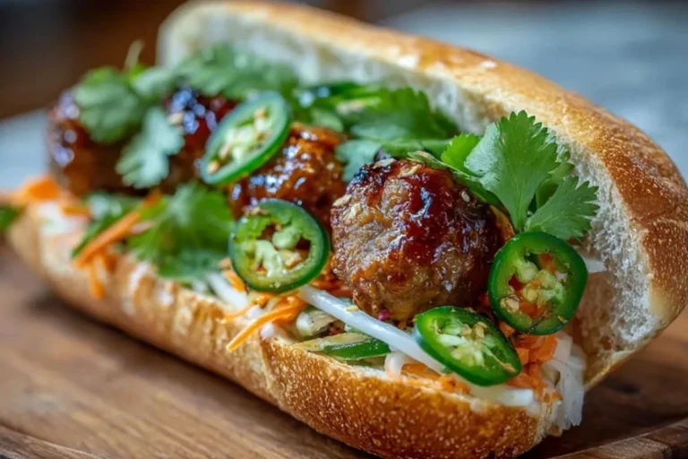 Korean BBQ Meatball Banh Mi 1