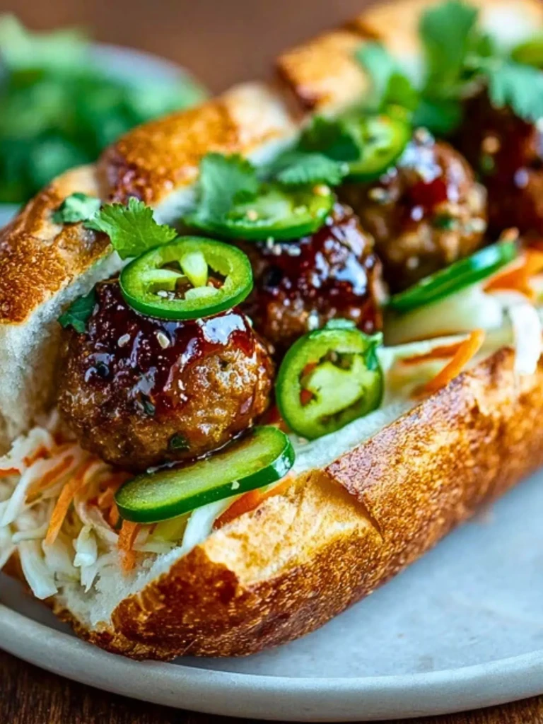 Korean BBQ Meatball Banh Mi 2