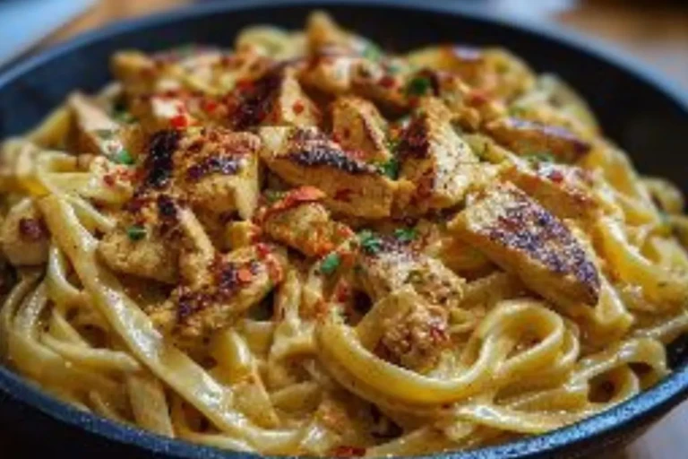 One-Pot Spicy Chicken Linguine in Creamy Sauce 1