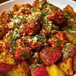 Oven-Roasted Cajun Chicken and Garlic Potatoes with Parmesan 2