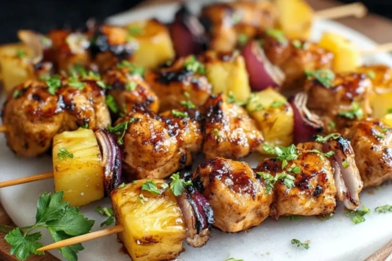 Pineapple Chicken Kabobs 1