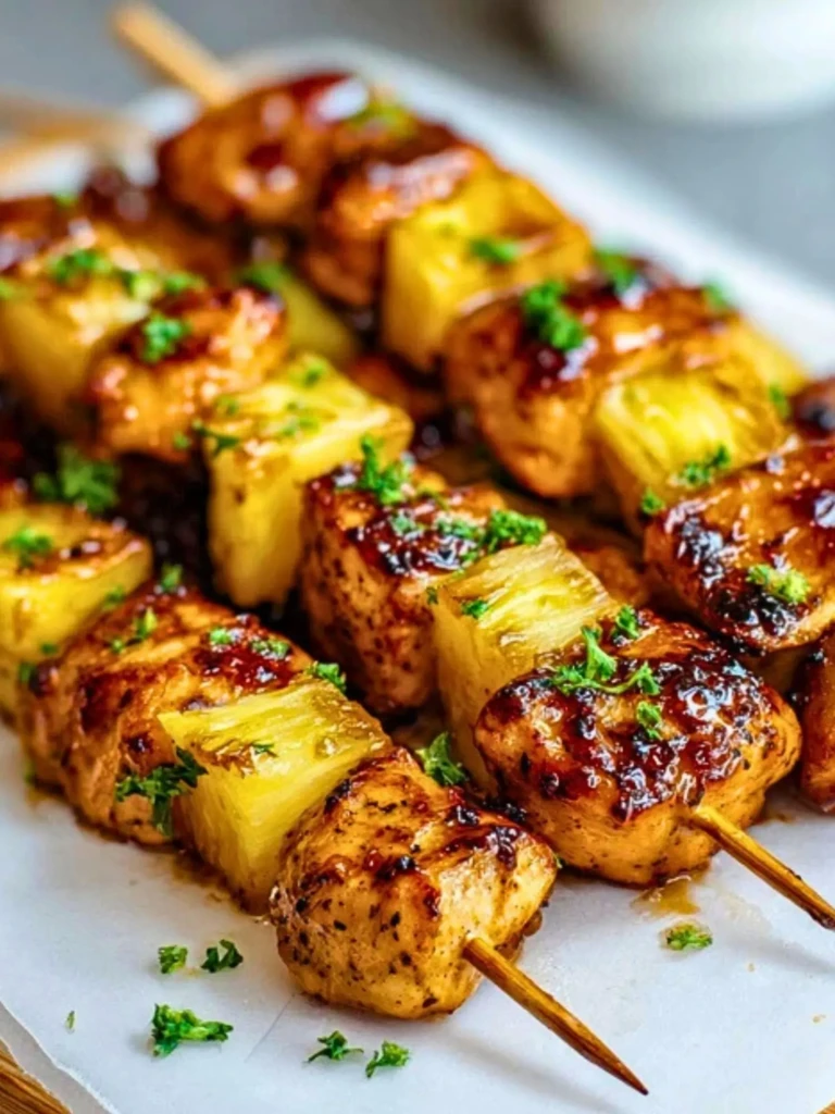 Pineapple Chicken Kabobs 2