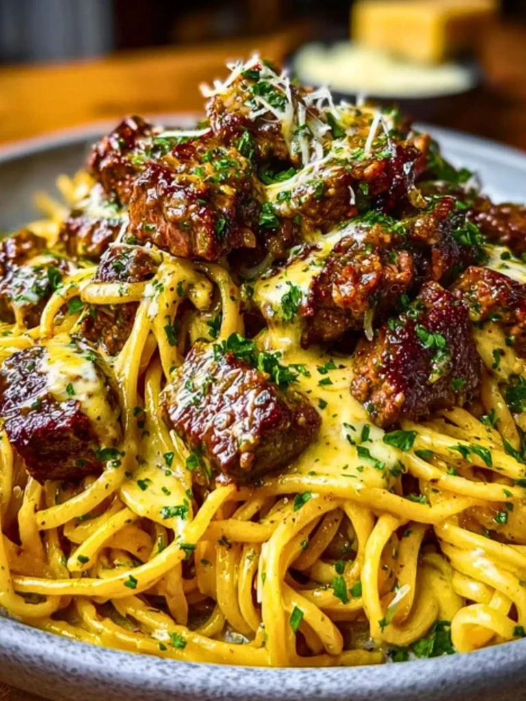 Savory Beef Linguine with Velvety Garlic Butter Sauce 2