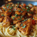 Spicy Cajun Honey Butter Chicken & Pasta 1