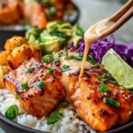 Sriracha Honey Salmon Bowls 1