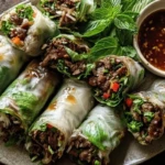 Thai Basil Beef Rolls 1