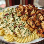 Tuscan Garlic Chicken Bites & Sun-Dried Tomato Cajun Alfredo Pasta 1