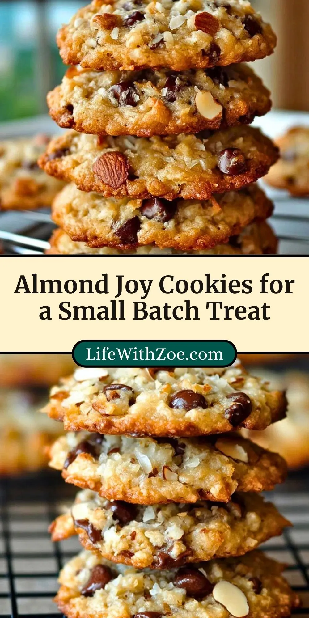 Almond Joy Cookies for a Small Batch Treat Pin 2 (1)