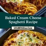 Baked Cream Cheese Spaghetti RecipePin 1