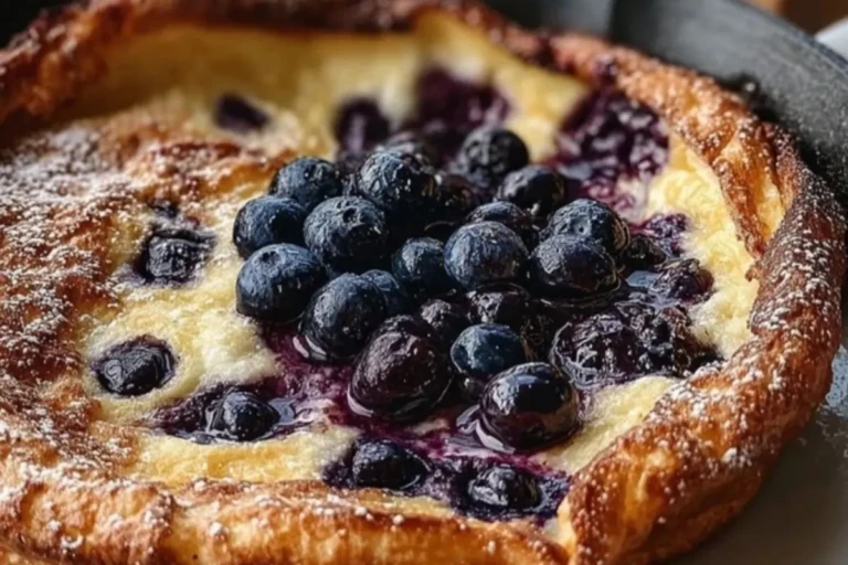 Blueberry Lemon Dutch Baby