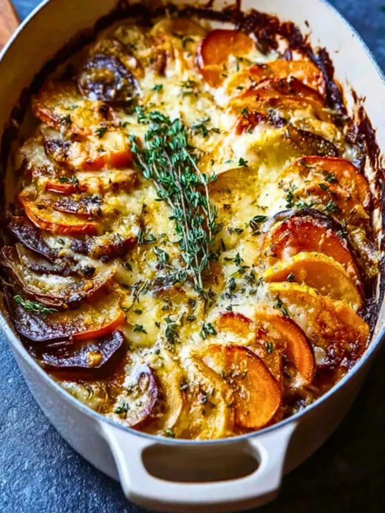 Cheesy Root Veggie Gratin 2