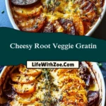 Cheesy Root Veggie Gratin Pin 1