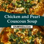 Chicken and Pearl Couscous Soup Pin 1
