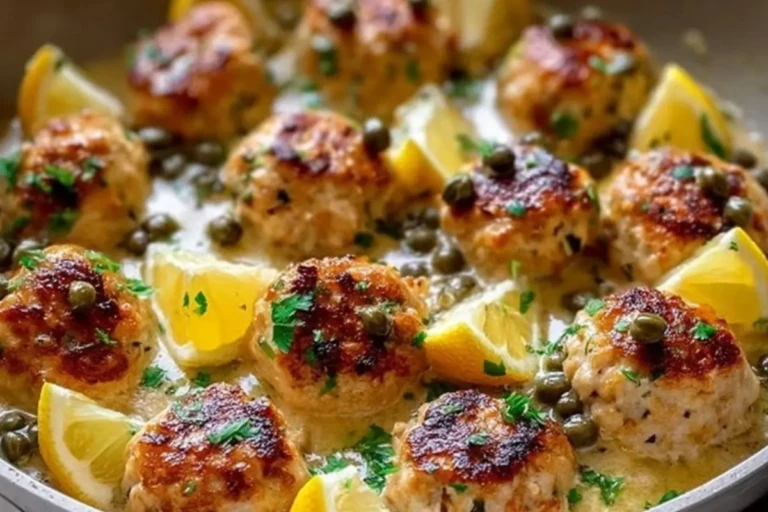 Chicken Piccata Meatballs 1