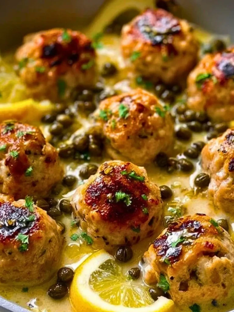 Chicken Piccata Meatballs 2