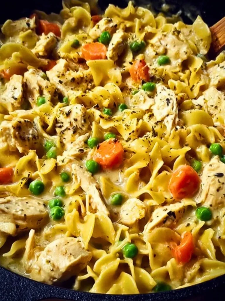 Chicken Pot Pie Noodle Skillet Recipe 2