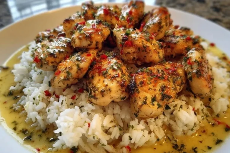 Chicken Scampi with Creamy Garlic Parmesan Rice 1
