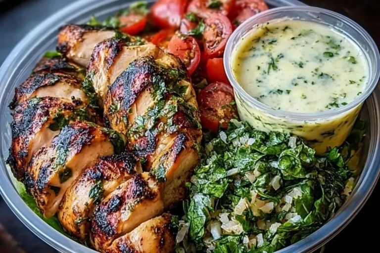 Chimichurri Grilled Chicken Bowl with Garlic Sauce 1