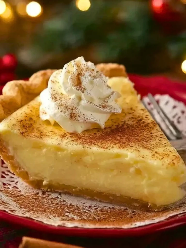 Christmas Eve Cinnamon-Vanilla Creamy Custard Pie 2
