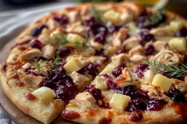 Cranberry Chicken & Brie Pizza 1