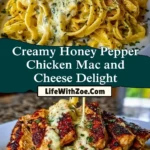 Creamy Cajun Chicken Fettuccine with Garlic Mozzarella Cheese Sauce Pin 1