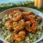 Creamy Garlic Butter Shrimp Bowl with Herb Rice 1