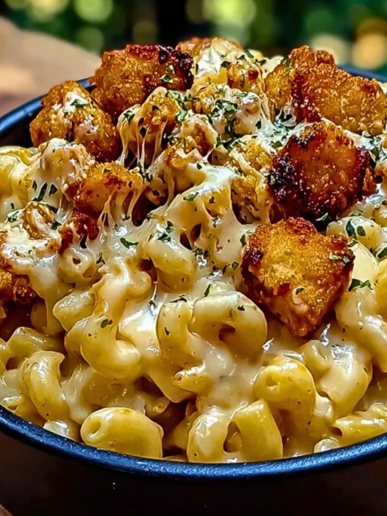 Creamy Honey Pepper Chicken Mac and Cheese Delight 2
