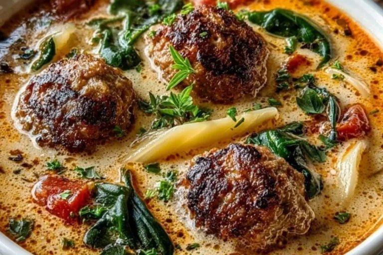 Creamy Italian Meatball Soup 1
