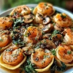 Creamy Spinach Mushroom Shrimp Shells 1