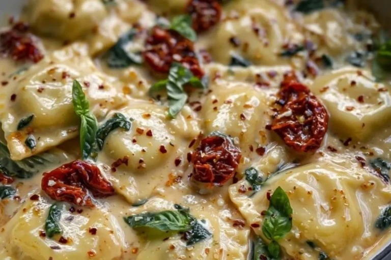 Creamy Sun-Dried Tomato Ravioli 1