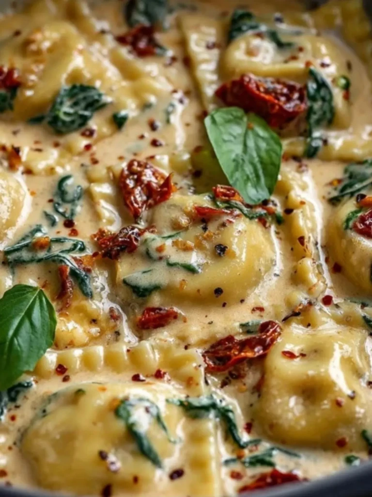 Creamy Sun-Dried Tomato Ravioli 2