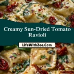 Creamy Sun-Dried Tomato Ravioli Pin 1