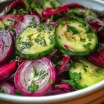 Crisp Cucumber and Beetroot Salad with Herb Dressing 1