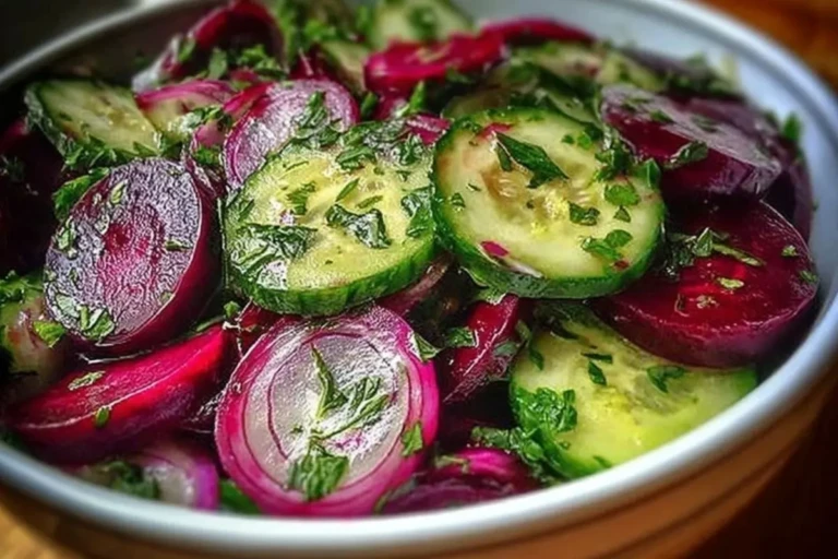 Crisp Cucumber and Beetroot Salad with Herb Dressing 1