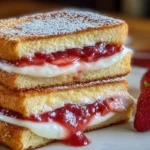Fried Strawberry Cheesecake Sandwiches 1