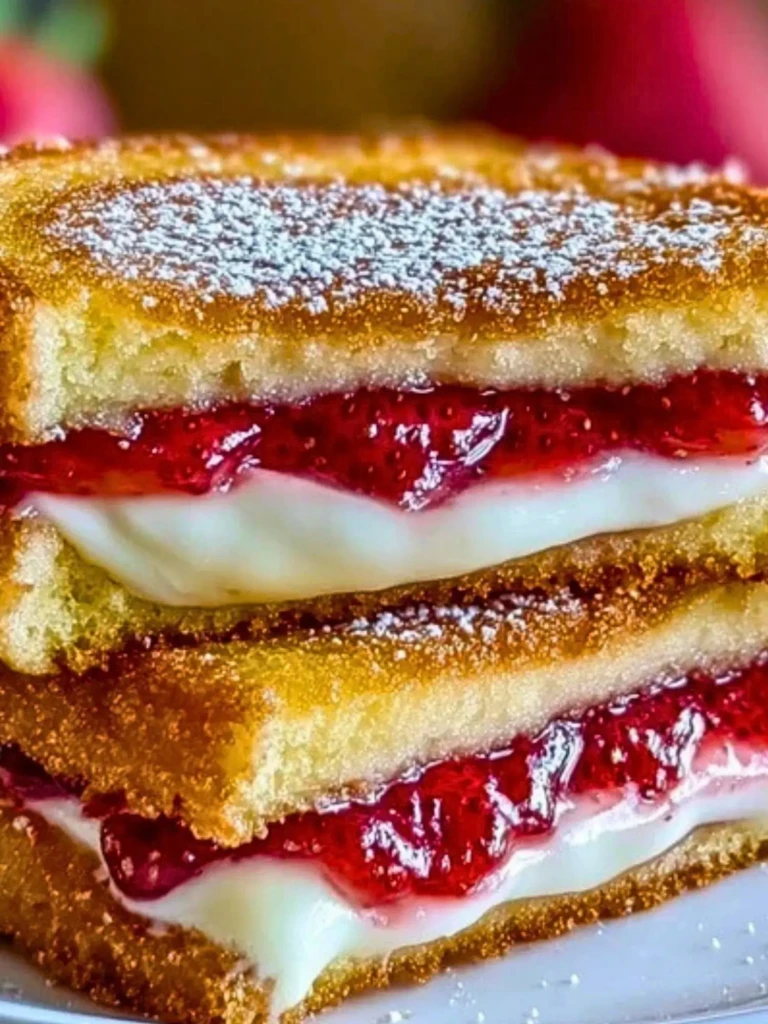 Fried Strawberry Cheesecake Sandwiches 2