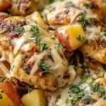 Garlic Parmesan Chicken and Potatoes Skillet 1