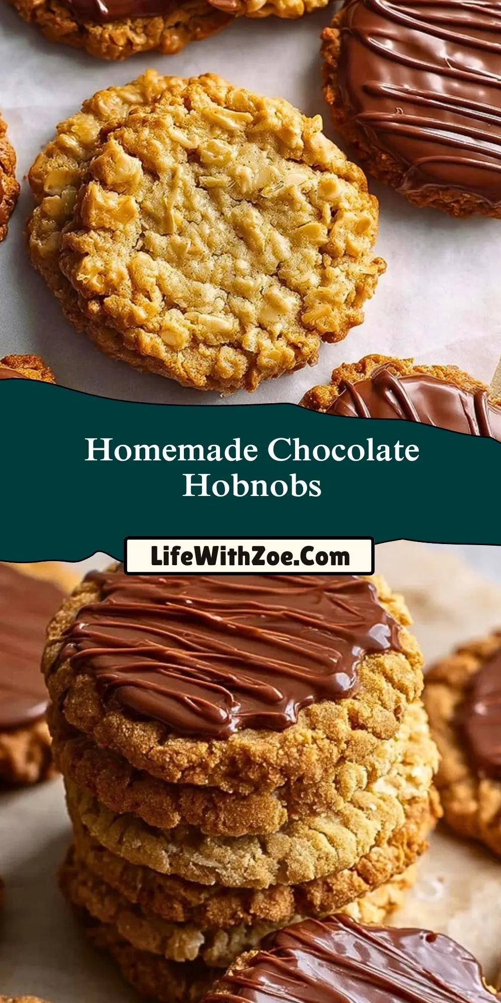 Homemade Chocolate Hobnobs Pin 1